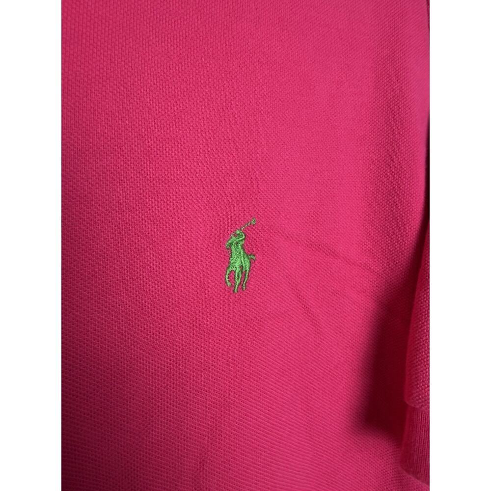 Polo Ralph Lauren Men's Short Sleeve Polo Size Large Cotton Pink - Picture 2 of 7